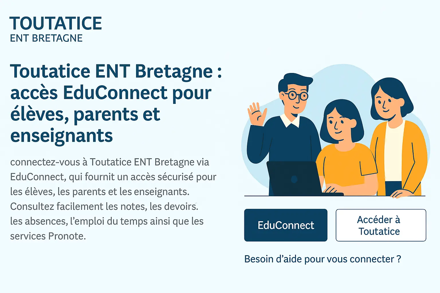 Toutatice Rennes Connexion : ENT Bretagne, Guide pour les Parents et Élèves